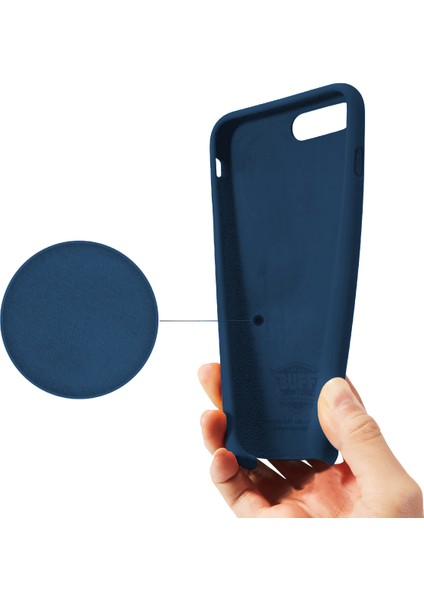 iPhone Se/8/7 Rubber Fit Kılıf Navy Blue