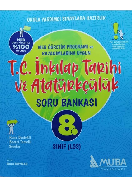 8. Sınıf LGS Yeni Inkılap Tarihi Soru Bankası Mavi Orta Düzey