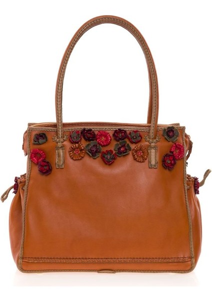 Lase Taba Deri/gri Kadın Omuz Çantası 76 Lase modelleri