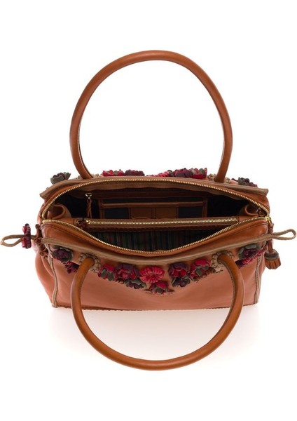 Lase Taba Deri/gri Kadın Omuz Çantası 76 Lase fırsatları