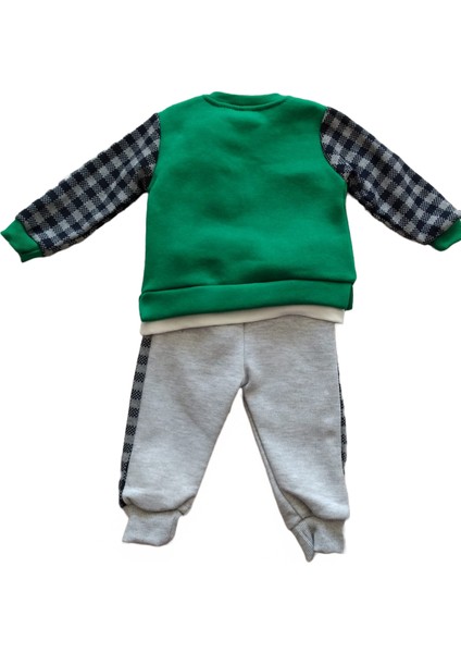 Oyuncak Ayılı Yeşil Bebek-Çocuk Alt Üst Takım