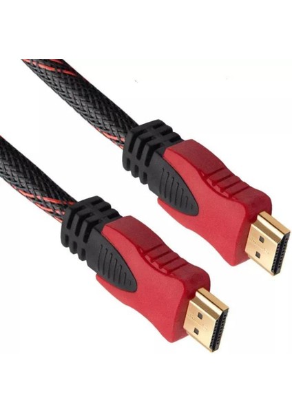 10 Metre Örgü Sargılı HDMI Kablo Full Hd