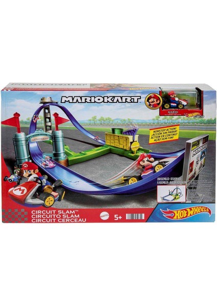 HGK59 Hw Mario Kart Keskin Dönüşler Pist Seti /hot Wheels