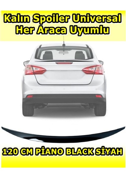 NKT GROUP Hyundaı Accent Admire Uyumlu Piano Black Spoiler 120 cm