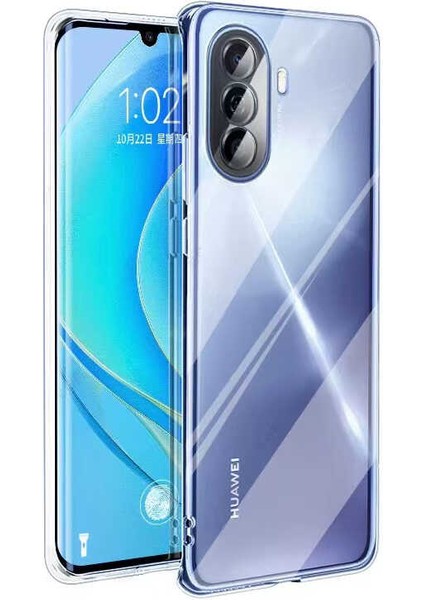 Huawei Nova Y70 Kılıf Şeffaf Kamera Korumalı