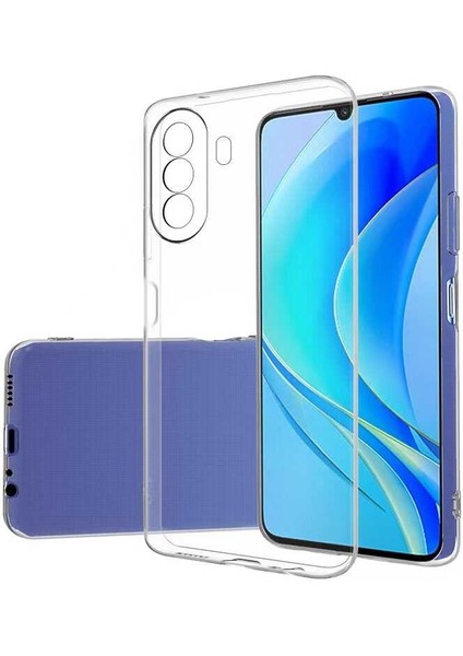 Huawei Nova Y70 Kılıf Şeffaf Kamera Korumalı