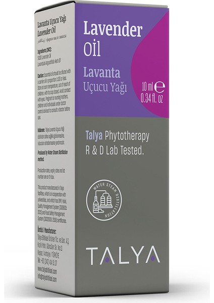 Lavanta Uçucu Yağı, %100 Saf ve Doğal, Bitkisel Aromaterapi Yağı, 10 ml (2'li Paket)