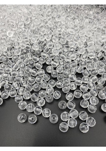 100GR 10MM Şeffaf Renk Dünya Model Akrilik Boncuk,takı , Çanta Yapım Boncuğu ( 100GR,~200 Adet) fiyatları