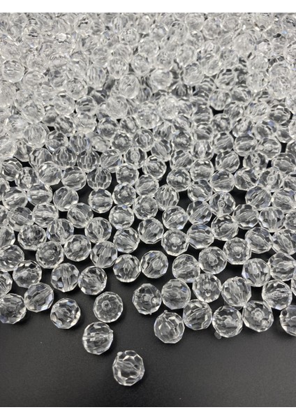12MM Şeffaf Renk Petek Model Akrilik Boncuk,takı , Çanta Yapım Boncuğu ( 100GR,~120 Adet)