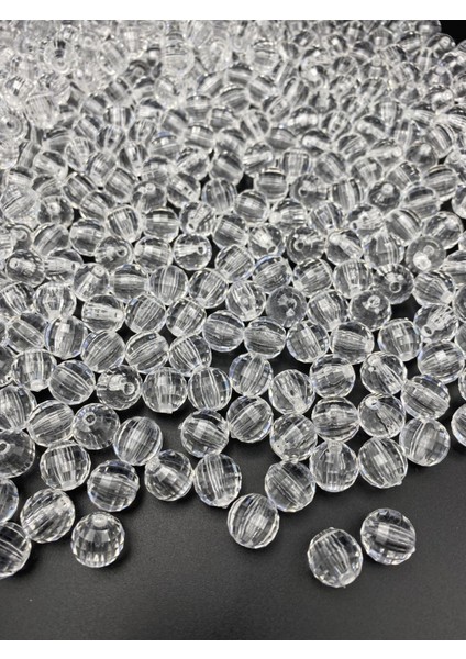 12MM Şeffaf Renk Dünya Model Akrilik Boncuk,takı , Çanta Yapım Boncuğu ( 100GR,~120 Adet) fiyatları