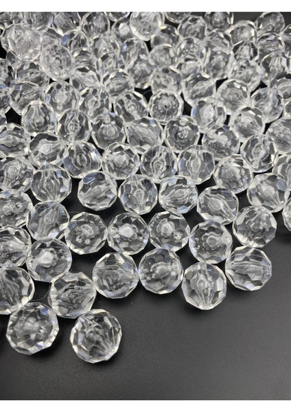 100GR 20MM Şeffaf Renk Petek Model Akrilik Boncuk,takı, Çanta Yapım Boncuğu (100GR,~26ADET) fiyatları