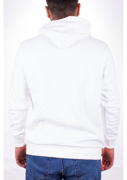1910 Ekru Kapüşonlu Erkek Sweatshirt