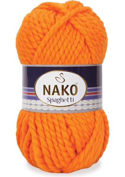 Spaghetti Kışlık Yünlü Ip Turuncu 93 /100GR