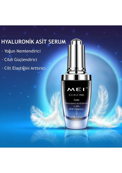 Yoğun Nemlendirici 2% Hyaluronic Acid B5 Based Serum 30 ml