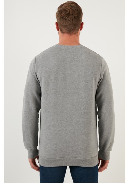 Pamuklu Regular Fit Bisiklet Yaka Sweat Erkek Sweat 59052111