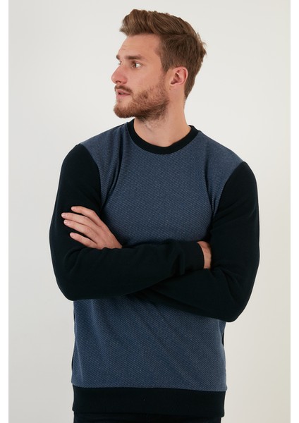Pamuklu Regular Fit Bisiklet Yaka Sweat Erkek Sweat 59052111 fiyatları