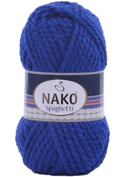 Spaghetti Kışlık Yünlü Ip Saks 6744 100GR