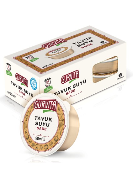 Tavuk Suyu Sade 50 ml 32 Adet