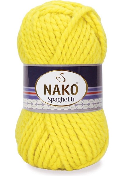 Spaghetti Kışlık Yünlü Ip Limon Sarı 10633 100GR