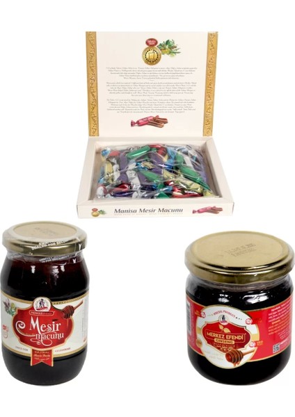 Mesir Macunu Aile Sağlık Seti L 195 gr Macun 450 gr Macun ve 43 gr Ginseng Macun