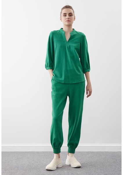 Beli ve Paçası Lastikli Örme Pantolon fırsatları