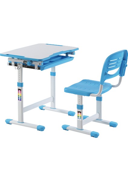 Ayarlanabilir Ergonomik Çocuk Aktivite Masası (3-10 Yaş-Mavi)
