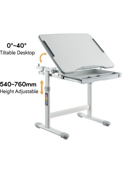 Ayarlanabilir Ergonomik Çocuk Aktivite Masası (3-10 Yaş-Mavi)