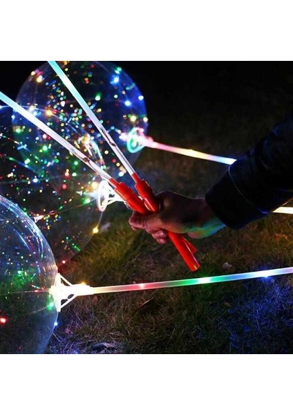 3 Fonksiyonlu Balonlu LED - Işıklı Balon Fonksiyonlu Saplı Şeffaf Işıklı Çubuklu Balon fiyatları