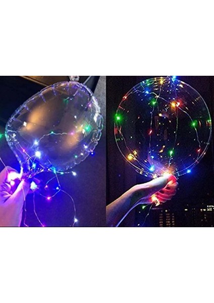 3 Fonksiyonlu Balonlu LED - Işıklı Balon Fonksiyonlu Saplı Şeffaf Işıklı Çubuklu Balon indirimleri