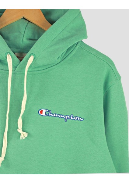 Champion Regular Kapüşonlu Sweatshirt Yeşil