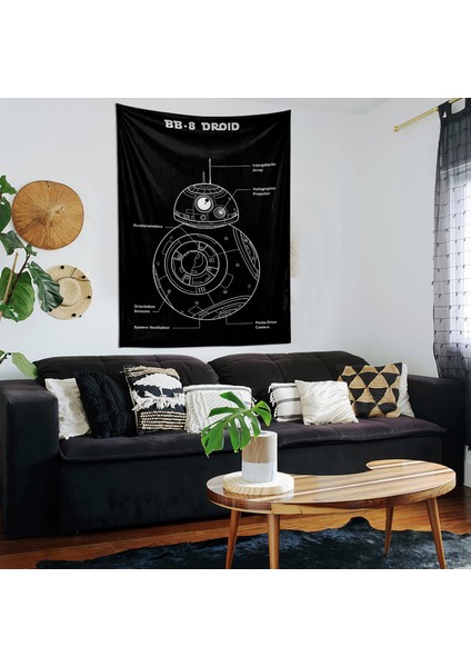 Bb8 Droid Star Wars Duvar Örtüsü Chalkboard