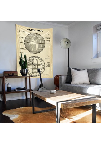 Death Star Vintage Eskitme Efektli Star Wars Duvar Örtüsü fiyatları