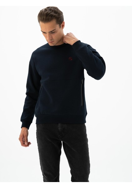 Erkek Bisiklet Yaka Sweatshirt K24124909401
