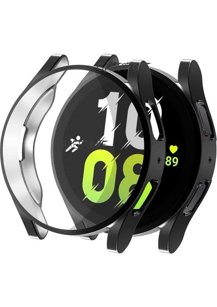 Samsung Galaxy Watch 5 40MM Uyumlu Ekran Koruyucu ve Kasa Koruyucu Silikon Pc Kılıf 360 Sert fiyatları