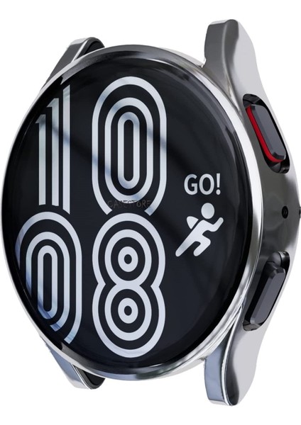 Samsung Galaxy Watch 5 40MM Uyumlu Ekran Koruyucu ve Kasa Koruyucu Silikon Pc Kılıf 360 Sert