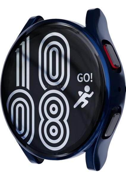 Samsung Galaxy Watch 5 40MM Uyumlu Ekran Koruyucu ve Kasa Koruyucu Silikon Pc Kılıf 360 Sert