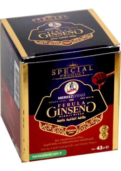 Mesir Macunu Aile Seti 450 gr Klasik Macun 195 gr ve 43 gr Ferula Ginseng Macun 3'lü
