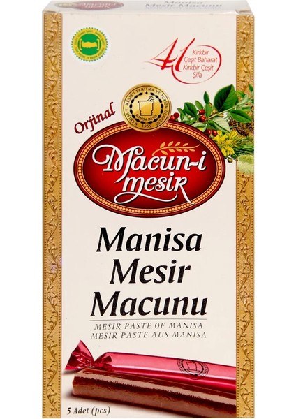 Mesir Macunu Seyahat Seti 450 gr Klasik 5'li Tek Kullanımlık 5 'li Mesir Macunu Çubuk Set