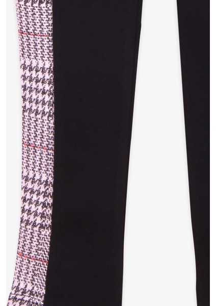 Kız Çocuk Tayt Simli Ekose Detaylı 12 Yaş Siyah fırsatları