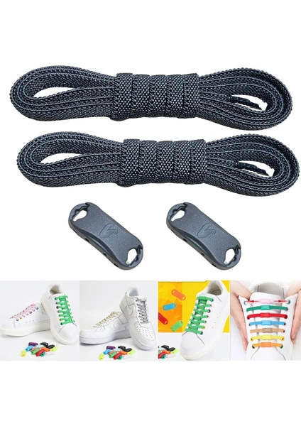 Takbırak Yeni Nesil Pratik Bağcık Elastic Shoelace Klipsli Lastikli Bot, Çocuk, Ayakkabı Bağcığı