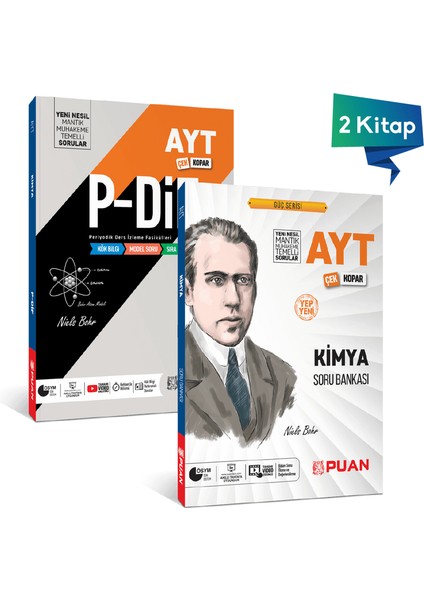 AYT Kimya PDİF Konu Anlatım Fasikülü + AYT Kimya Soru Bankası Kazandıran Set