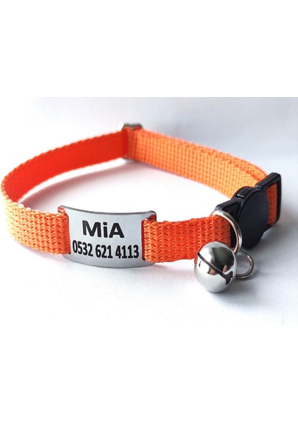 Güvenlik Kilitli Isimli Kedi Tasması, Sallanmayan Isimlik, Kedi Künyesi, Kedi Isimlik, Safety Click Tasma,köpek Tasması,köpek Isimlik