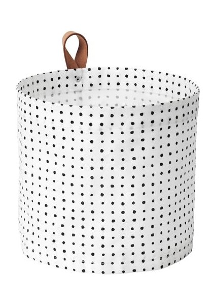 Siyah Beyaz Çamaşır Sepeti 11 Lt