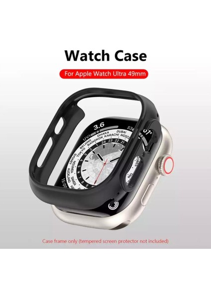 Watch Ultra 49MM Kasa Koruyucu Kılıf (Anti-Scratch) Sert Pc Slim ( Ön Kısmı Açık ) modelleri