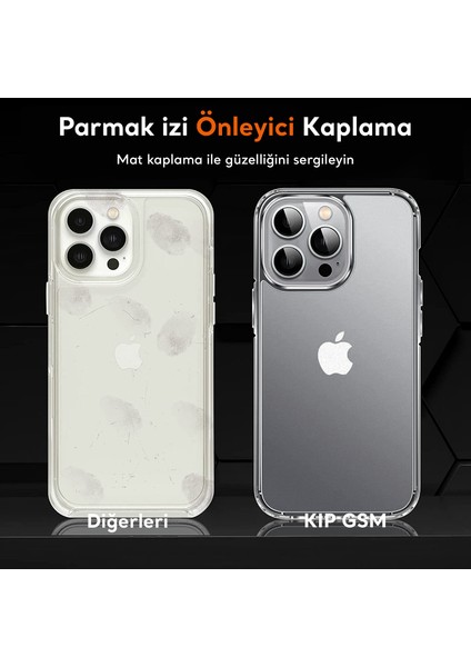 iphone 13 Magsafe Kablosuz Şarj Uyumlu Köşe Korumalı Şeffaf Kılıf + Kamera Koruyucu + Ekran Koruyucu 3'lü Tam Koruma Paket