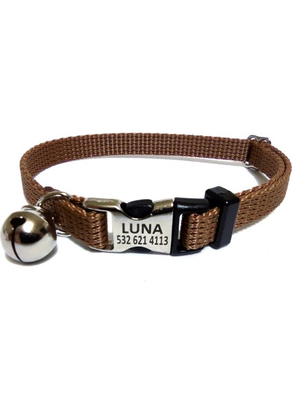 Metal Kilitli Kedi Tasması, Isimli Kedi Tasması, Kedi Isimlik, Kedi Künyesi, Isimli Köpek Tasması, Köpek Isimlik