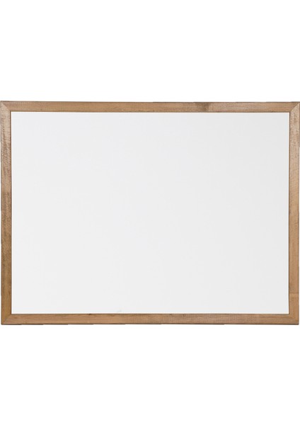 Ahşap Çerçeve Laminat Yazı Tahtası - 40X60 - Beyaz