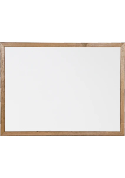 Ahşap Çerçeve Laminat Yazı Tahtası - 50X70 - Beyaz