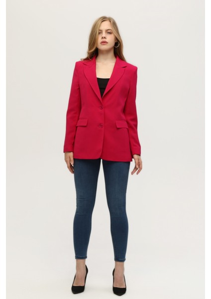 Fuşya Vatkalı Astarlı Blazer Ceket 0105110.12 fiyatları
