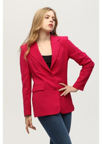Fuşya Vatkalı Astarlı Blazer Ceket 0105110.12 modelleri